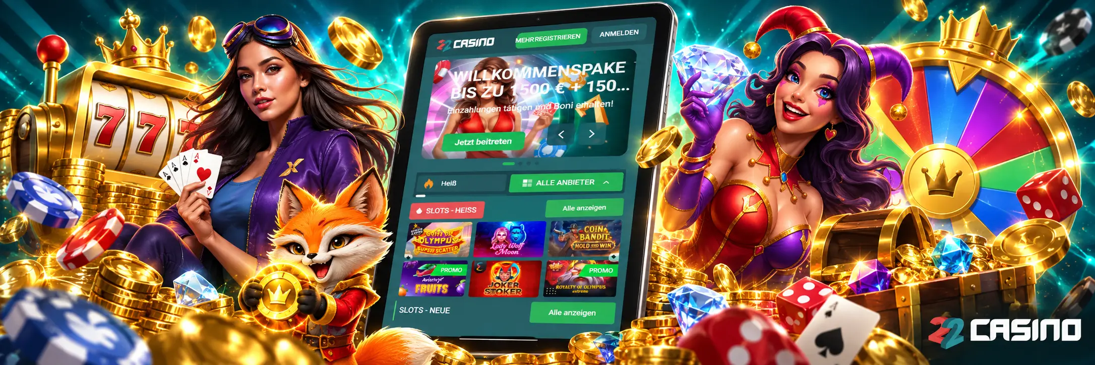 Wöchentliche Aktionen für 22Casino Spieler